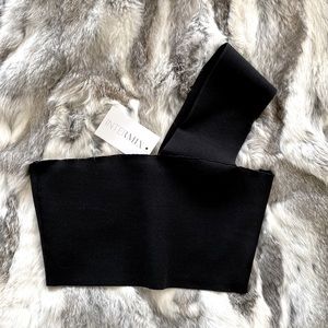 A.L.C. Georgia Asymmetric Strap Crop Top